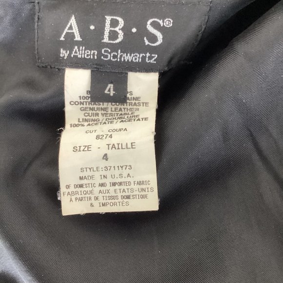 ABS Leather and Tweed Sheath Dress - Picture 5 of 7